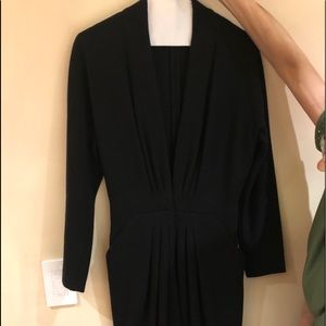 Donna Karan 100% wool black beautiful dress